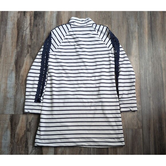 Lilly Pulitzer Women’s Skipper White Navy Coastal Stripe Dress Pockets M $158 - Picture 5 of 5